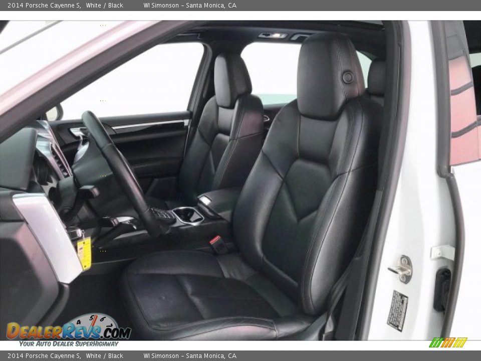 2014 Porsche Cayenne S White / Black Photo #14