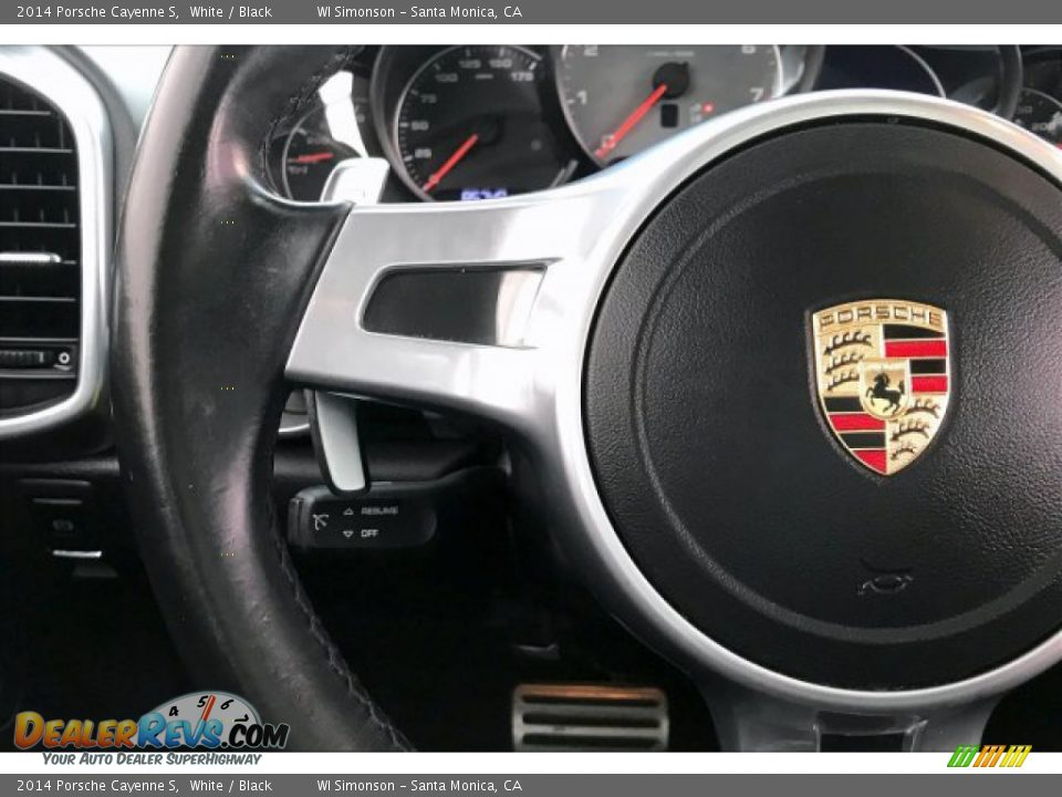 2014 Porsche Cayenne S White / Black Photo #18
