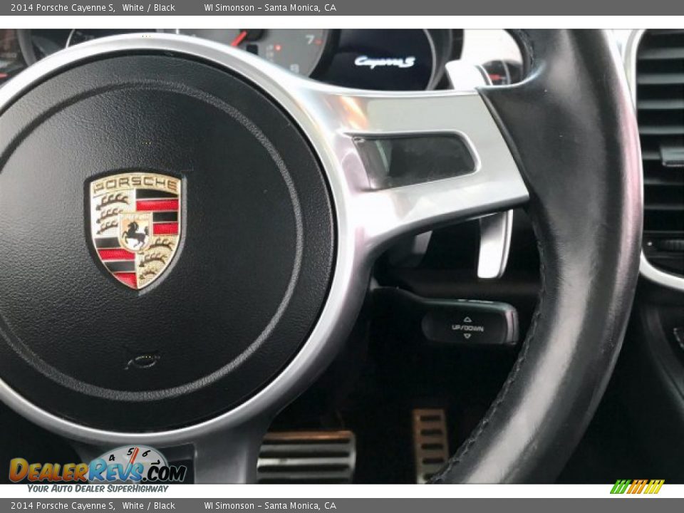 2014 Porsche Cayenne S White / Black Photo #19