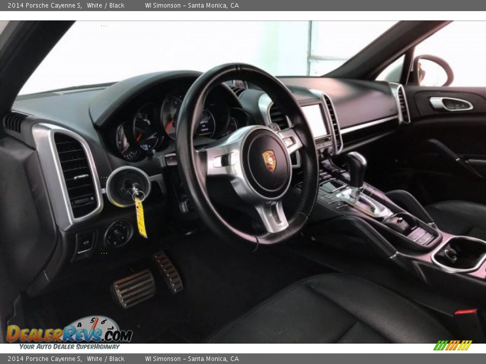 2014 Porsche Cayenne S White / Black Photo #22