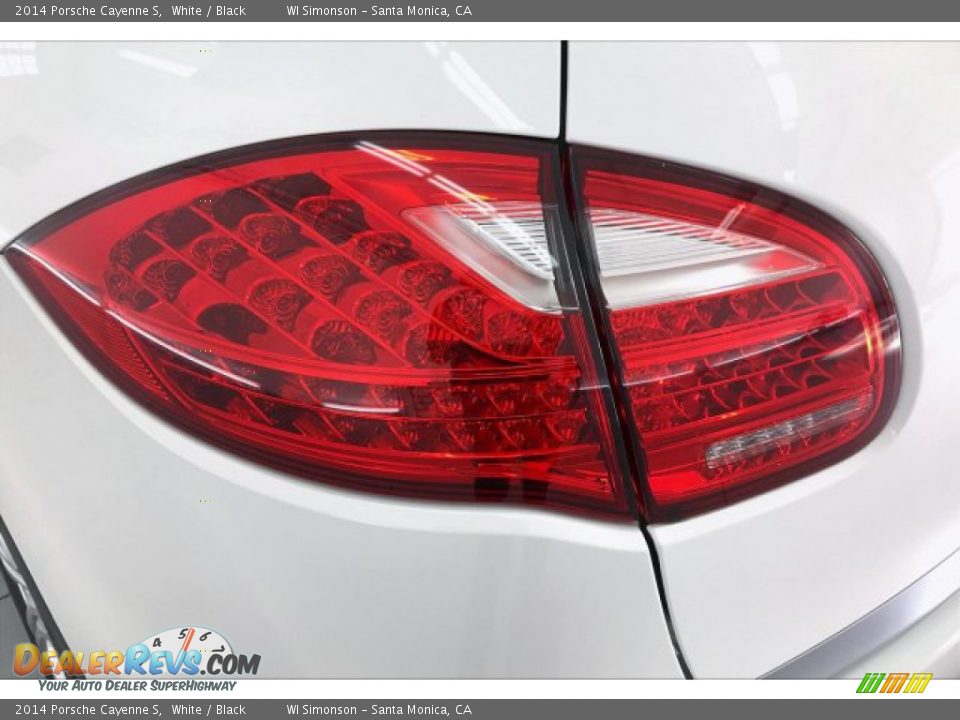 2014 Porsche Cayenne S White / Black Photo #26