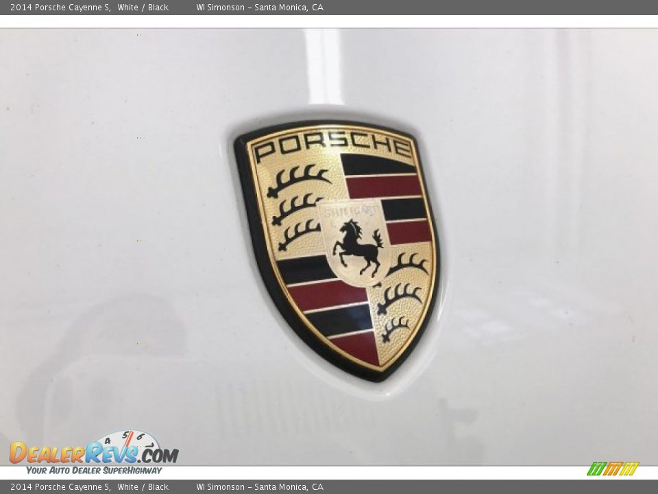 2014 Porsche Cayenne S White / Black Photo #33