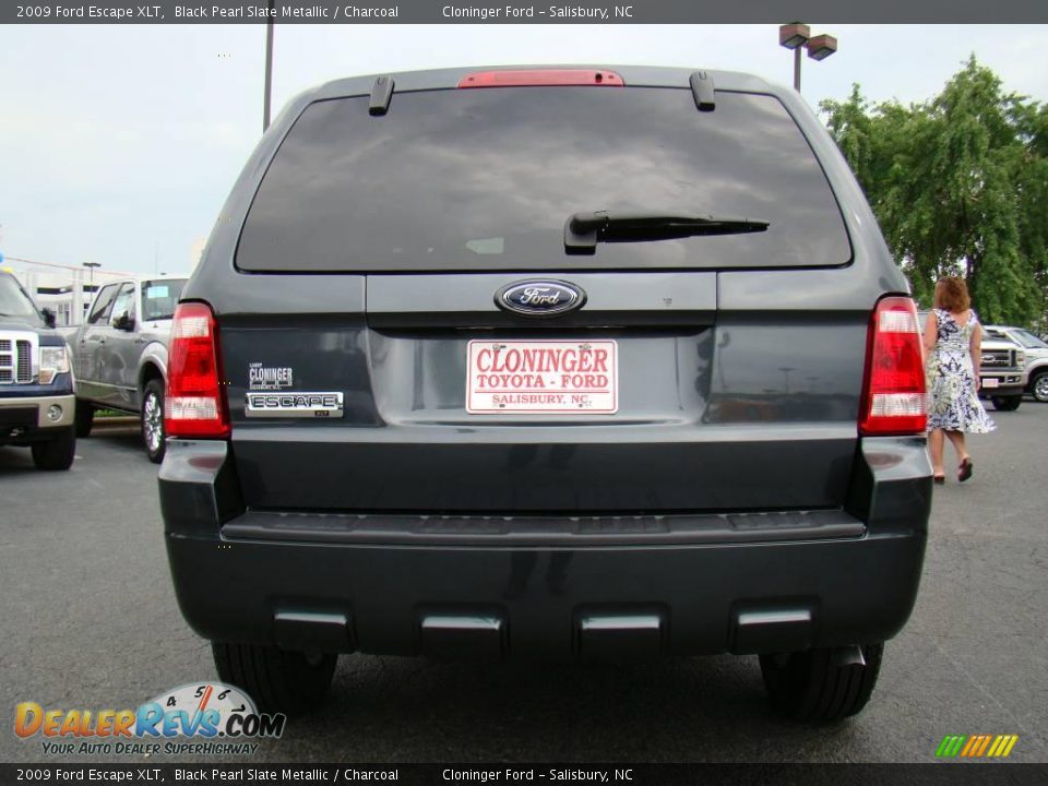 2009 Ford Escape XLT Black Pearl Slate Metallic / Charcoal Photo #4