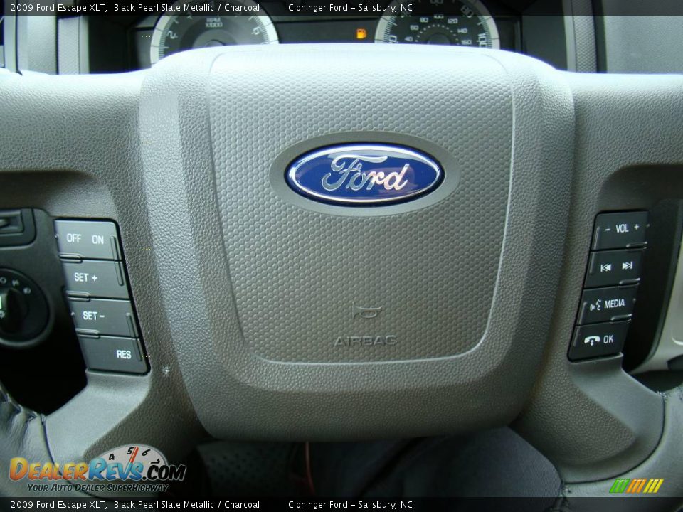 2009 Ford Escape XLT Black Pearl Slate Metallic / Charcoal Photo #28