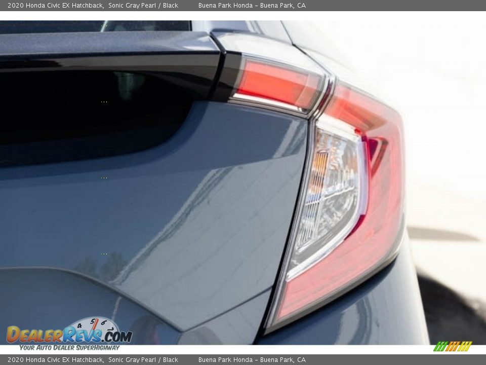 2020 Honda Civic EX Hatchback Sonic Gray Pearl / Black Photo #7