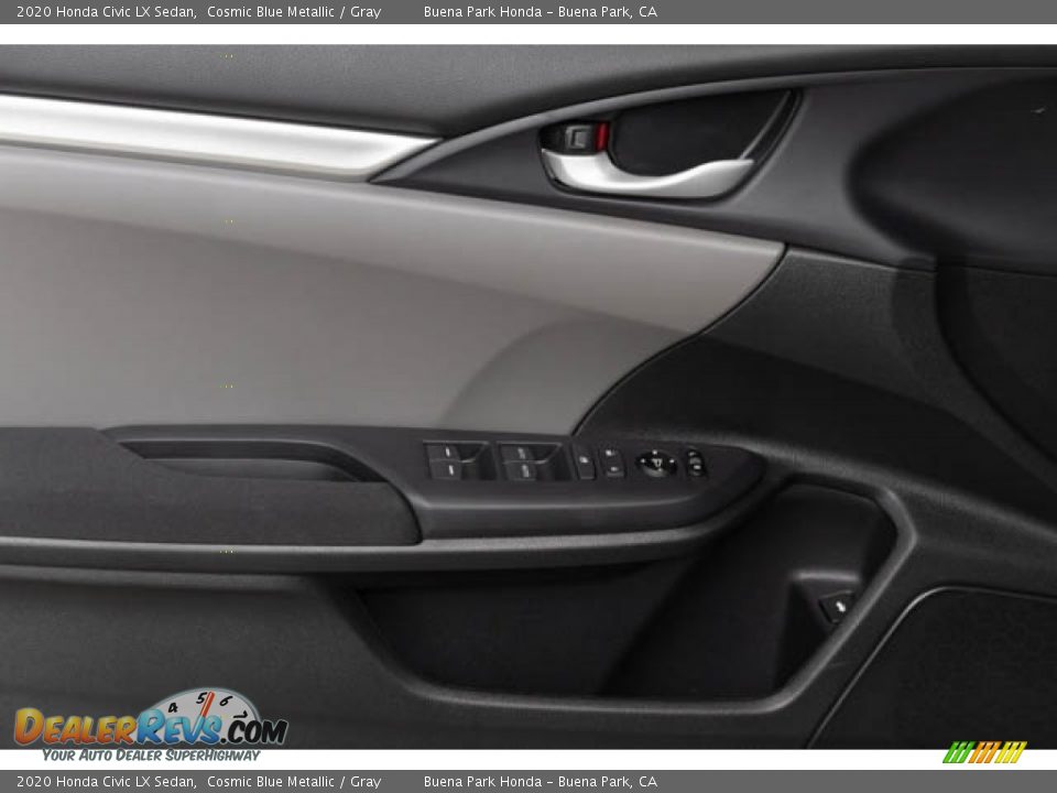 2020 Honda Civic LX Sedan Cosmic Blue Metallic / Gray Photo #32