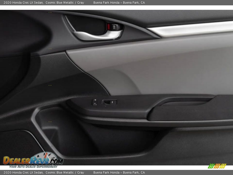2020 Honda Civic LX Sedan Cosmic Blue Metallic / Gray Photo #36