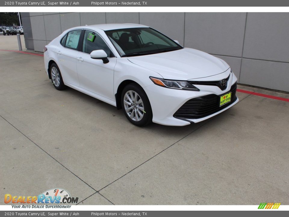 2020 Toyota Camry LE Super White / Ash Photo #2