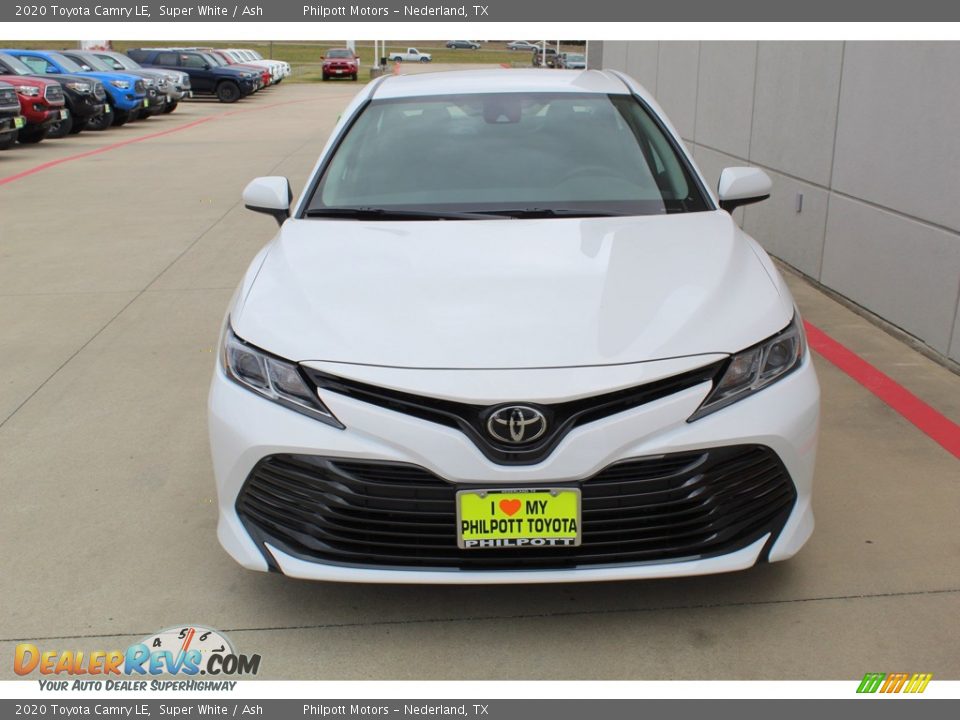 2020 Toyota Camry LE Super White / Ash Photo #3