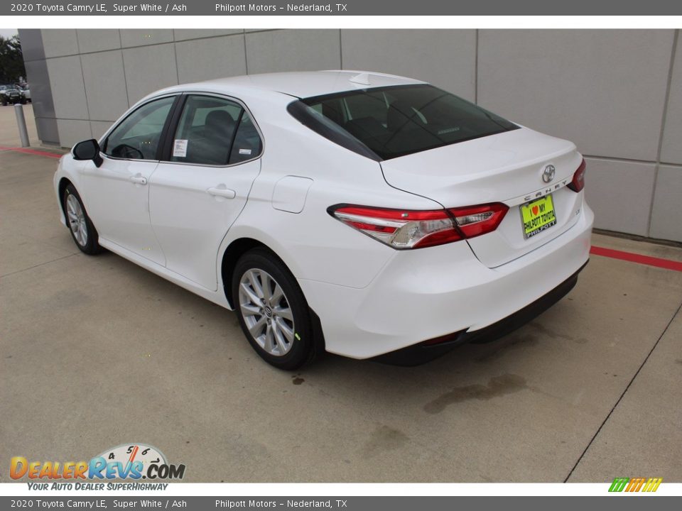 2020 Toyota Camry LE Super White / Ash Photo #6