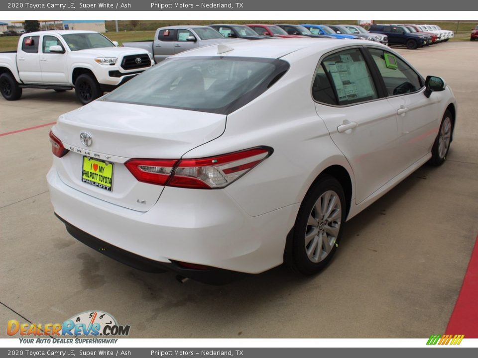 2020 Toyota Camry LE Super White / Ash Photo #8