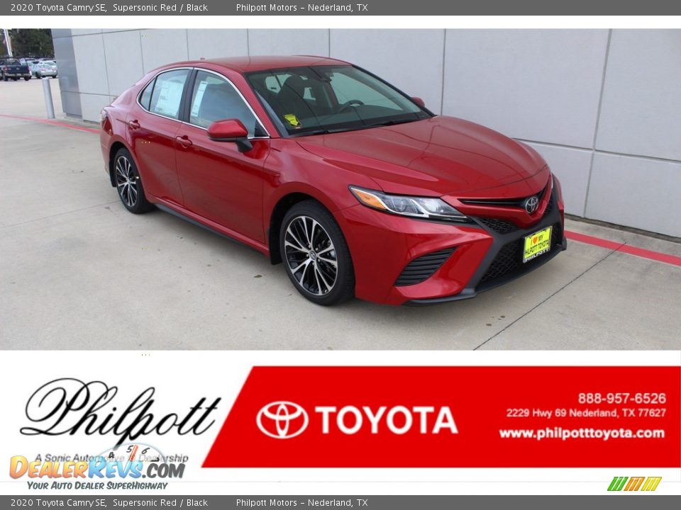 2020 Toyota Camry SE Supersonic Red / Black Photo #1
