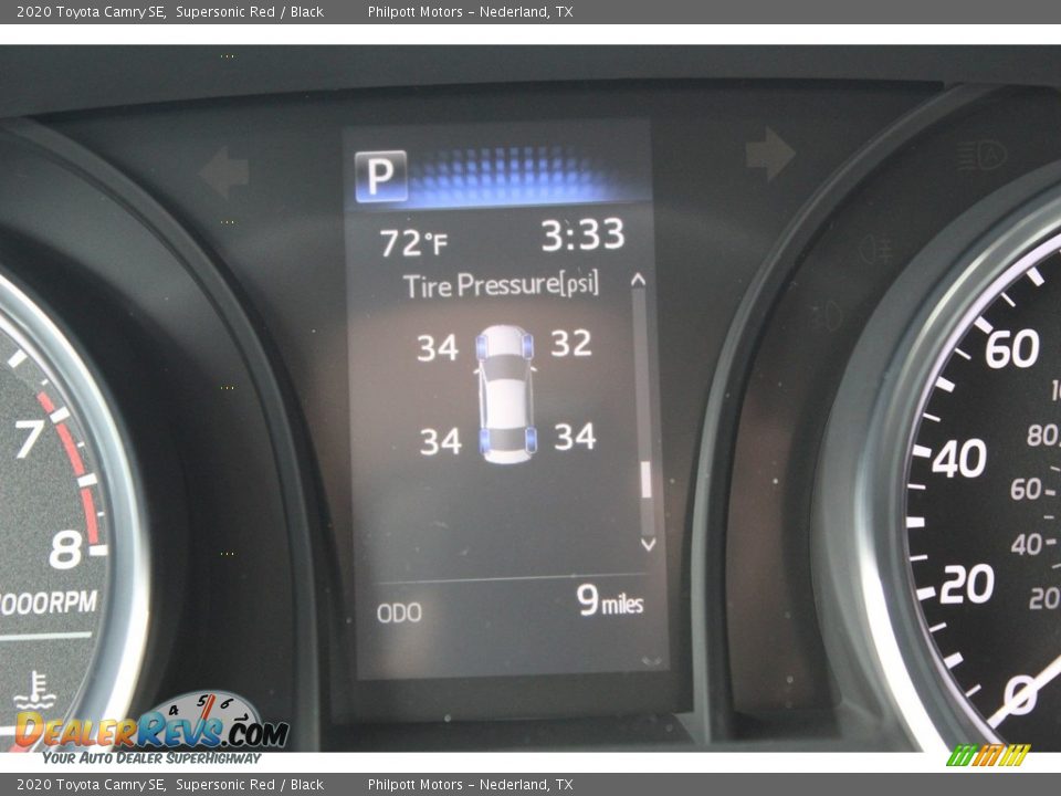 2020 Toyota Camry SE Supersonic Red / Black Photo #15