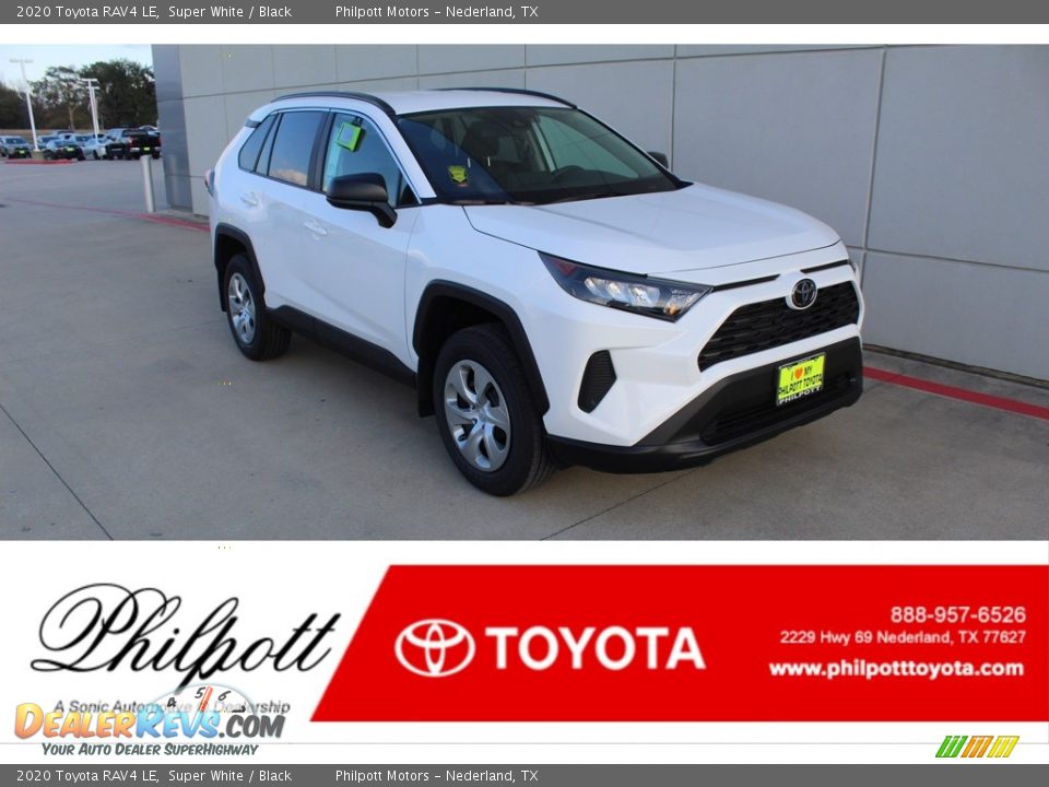 2020 Toyota RAV4 LE Super White / Black Photo #1