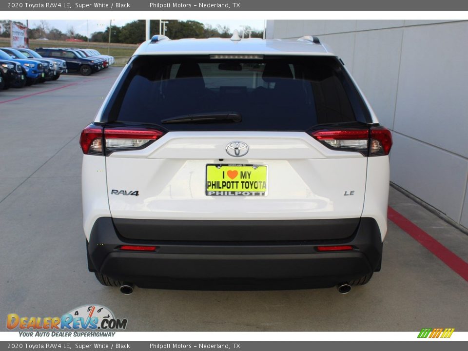 2020 Toyota RAV4 LE Super White / Black Photo #6