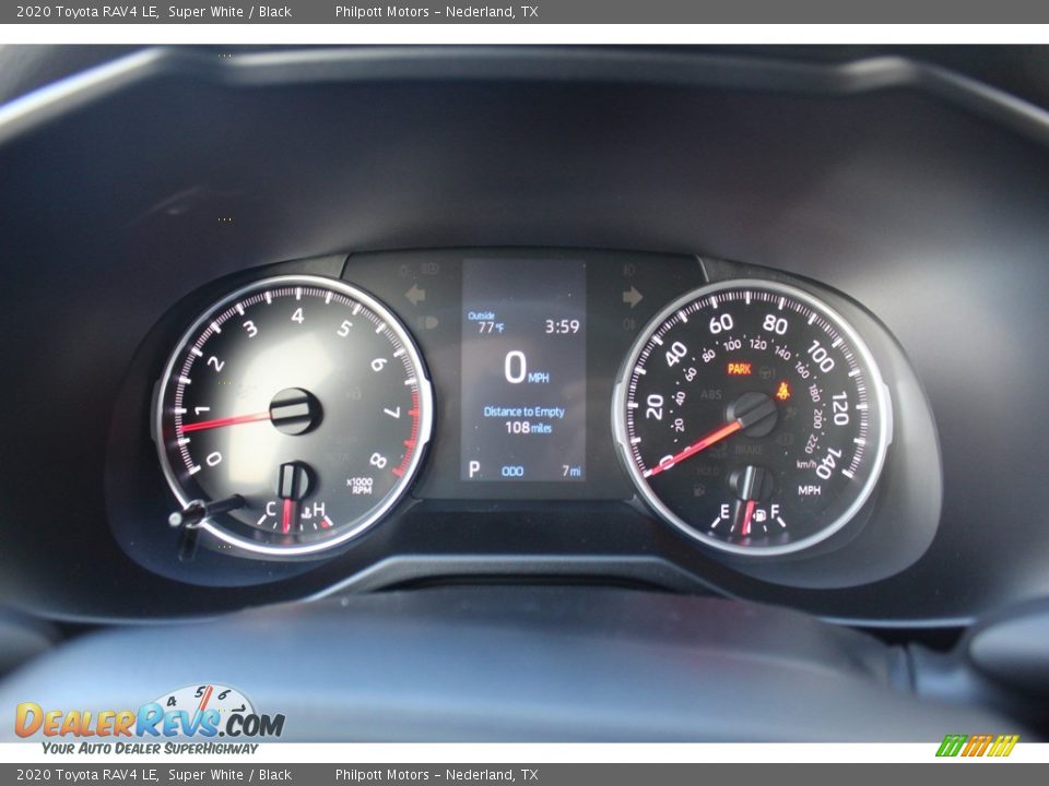 2020 Toyota RAV4 LE Super White / Black Photo #14