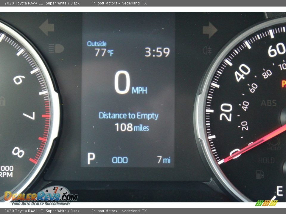 2020 Toyota RAV4 LE Super White / Black Photo #15