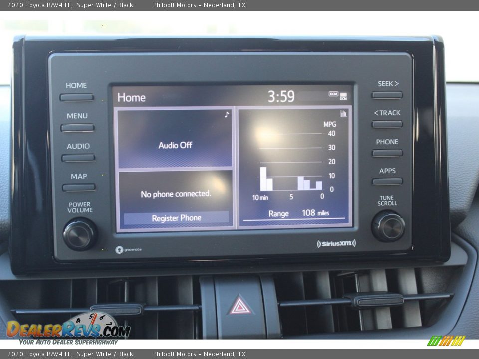 2020 Toyota RAV4 LE Super White / Black Photo #16