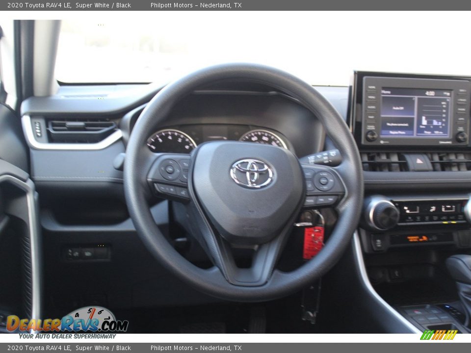 2020 Toyota RAV4 LE Super White / Black Photo #22