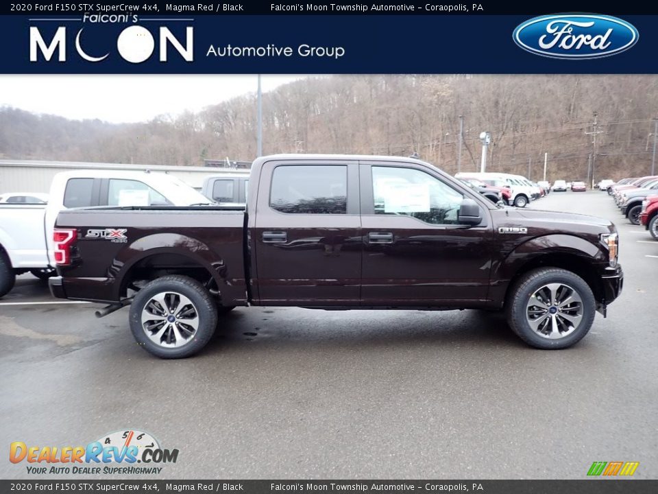 2020 Ford F150 STX SuperCrew 4x4 Magma Red / Black Photo #1