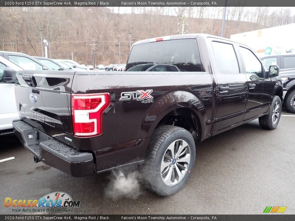 2020 Ford F150 STX SuperCrew 4x4 Magma Red / Black Photo #2
