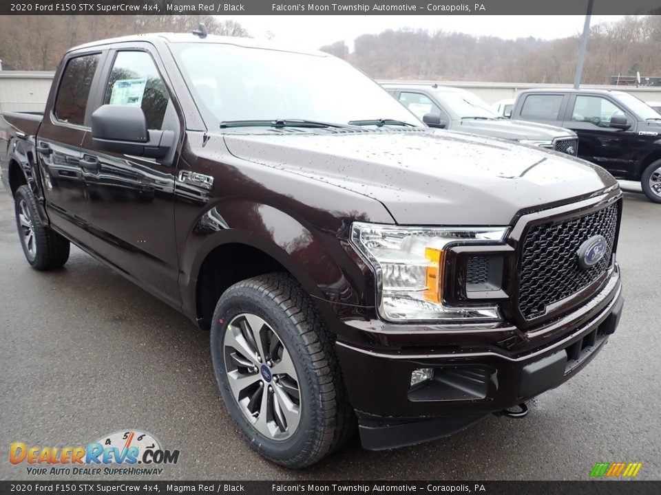 2020 Ford F150 STX SuperCrew 4x4 Magma Red / Black Photo #3