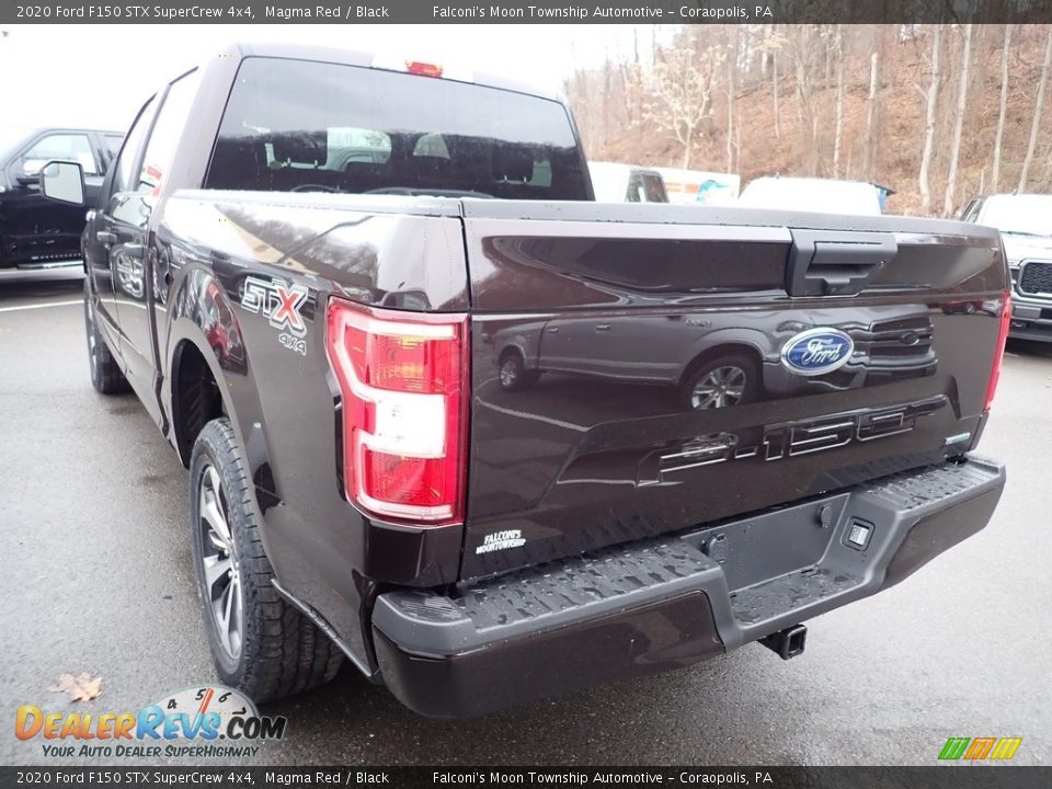 2020 Ford F150 STX SuperCrew 4x4 Magma Red / Black Photo #6