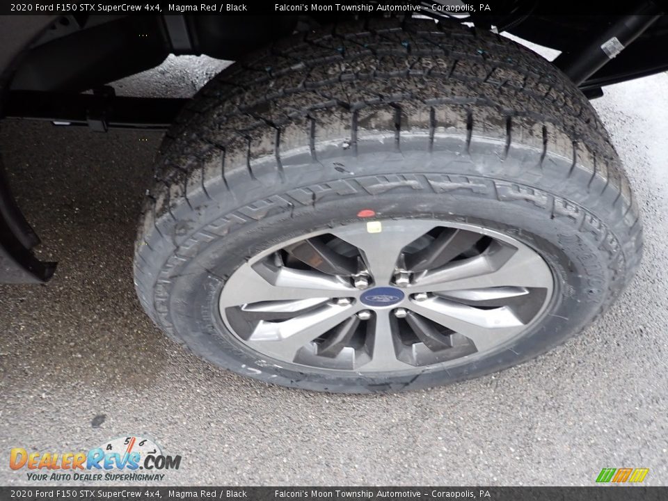 2020 Ford F150 STX SuperCrew 4x4 Magma Red / Black Photo #7