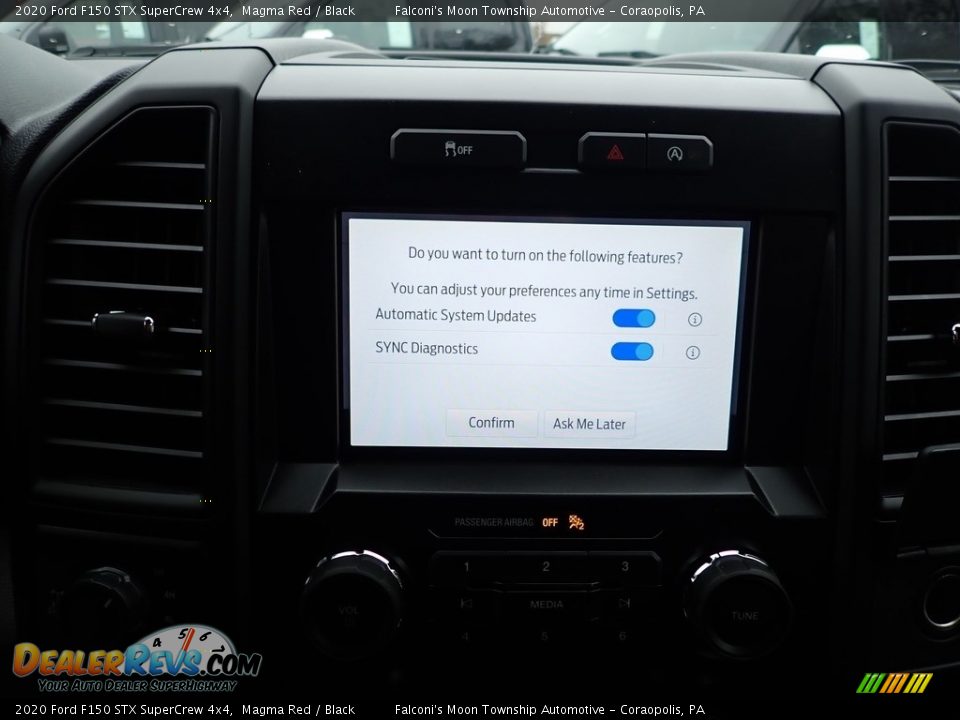 2020 Ford F150 STX SuperCrew 4x4 Magma Red / Black Photo #13