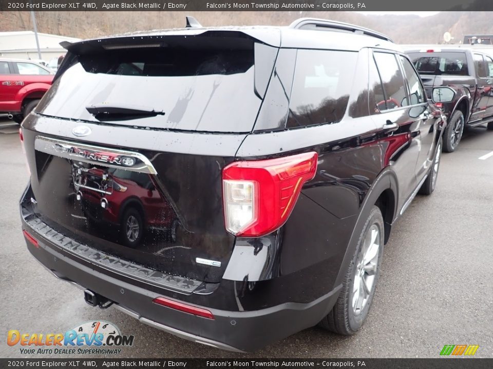 2020 Ford Explorer XLT 4WD Agate Black Metallic / Ebony Photo #2