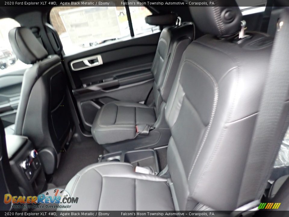 2020 Ford Explorer XLT 4WD Agate Black Metallic / Ebony Photo #8