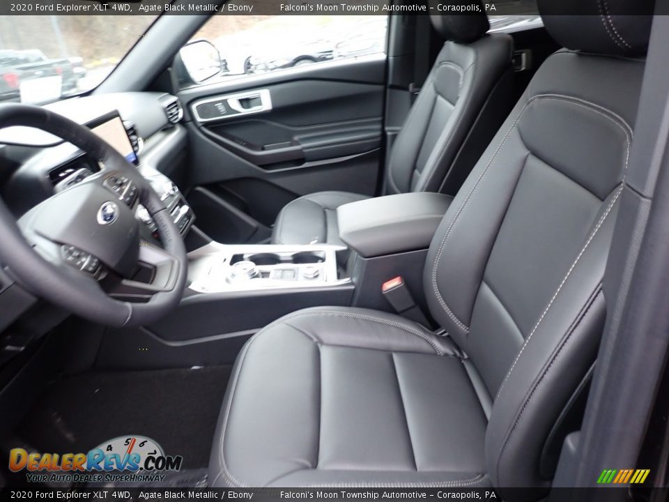 2020 Ford Explorer XLT 4WD Agate Black Metallic / Ebony Photo #10