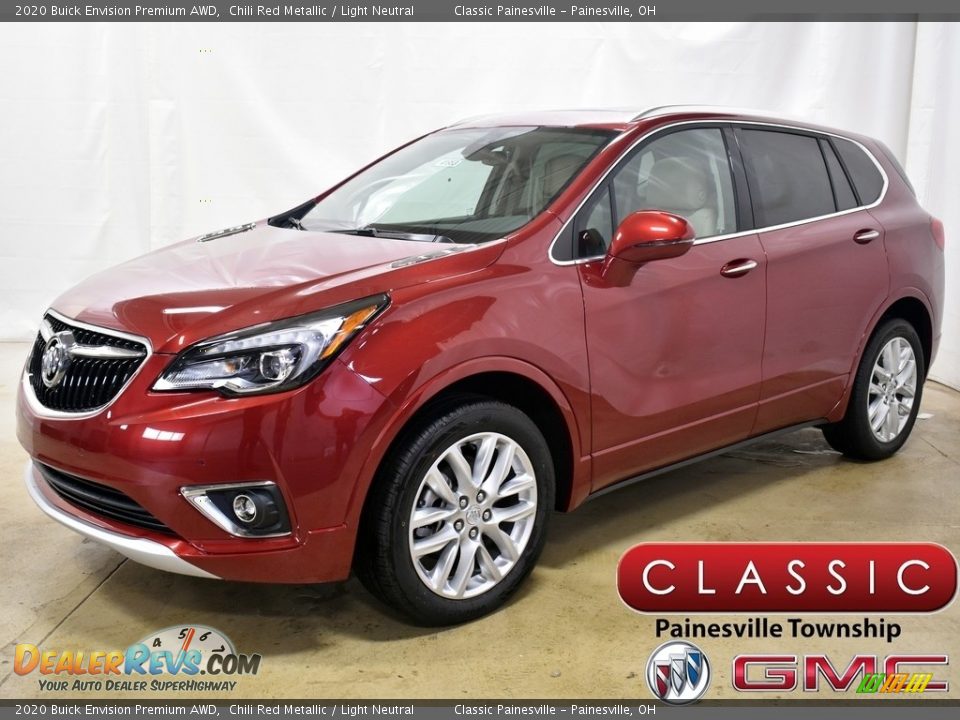 2020 Buick Envision Premium AWD Chili Red Metallic / Light Neutral Photo #1