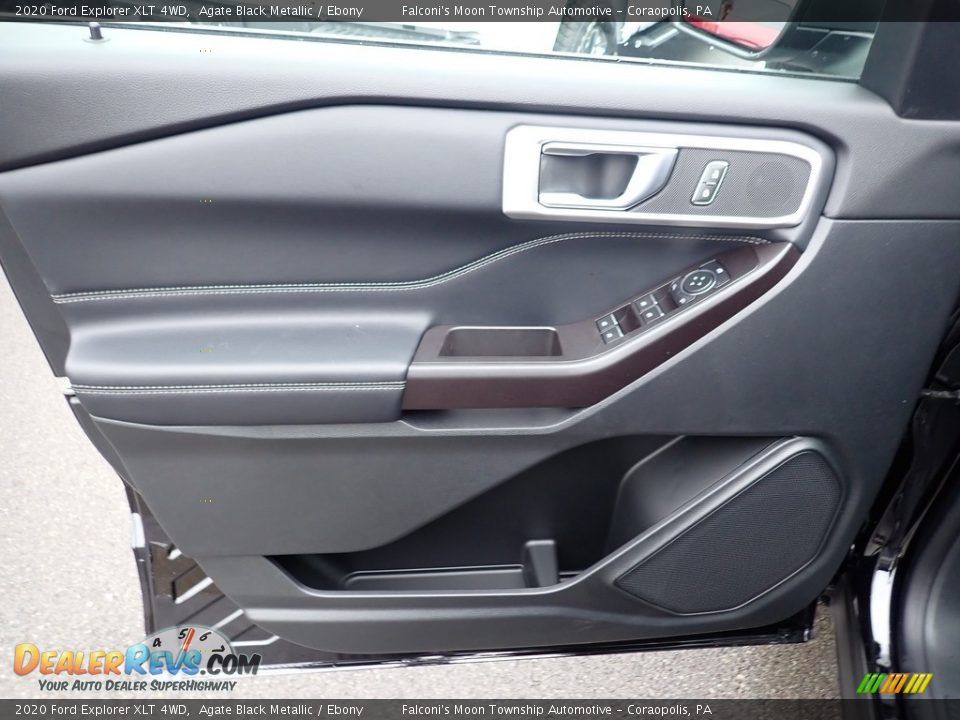 2020 Ford Explorer XLT 4WD Agate Black Metallic / Ebony Photo #11