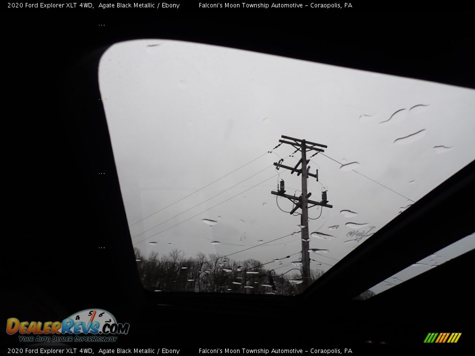2020 Ford Explorer XLT 4WD Agate Black Metallic / Ebony Photo #13