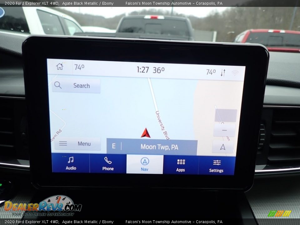 2020 Ford Explorer XLT 4WD Agate Black Metallic / Ebony Photo #15