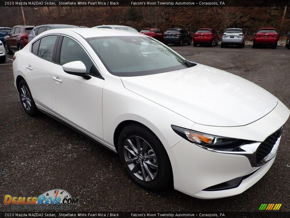 2020 Mazda MAZDA3 Sedan Snowflake White Pearl Mica / Black Photo #3