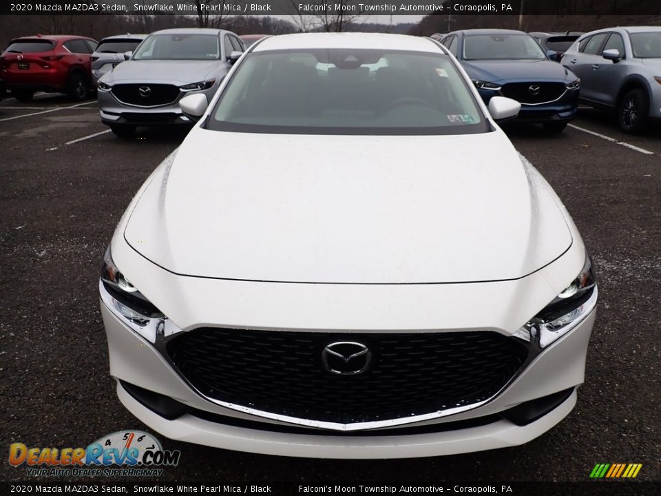 2020 Mazda MAZDA3 Sedan Snowflake White Pearl Mica / Black Photo #4