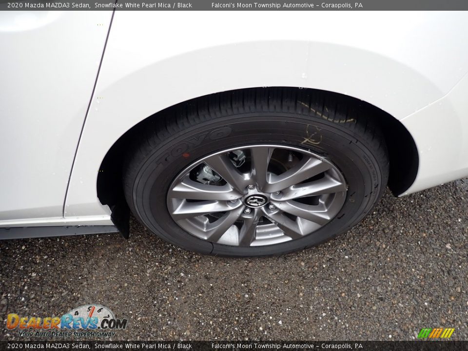 2020 Mazda MAZDA3 Sedan Snowflake White Pearl Mica / Black Photo #8