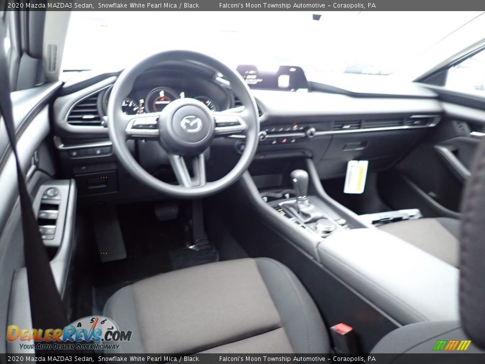 2020 Mazda MAZDA3 Sedan Snowflake White Pearl Mica / Black Photo #10