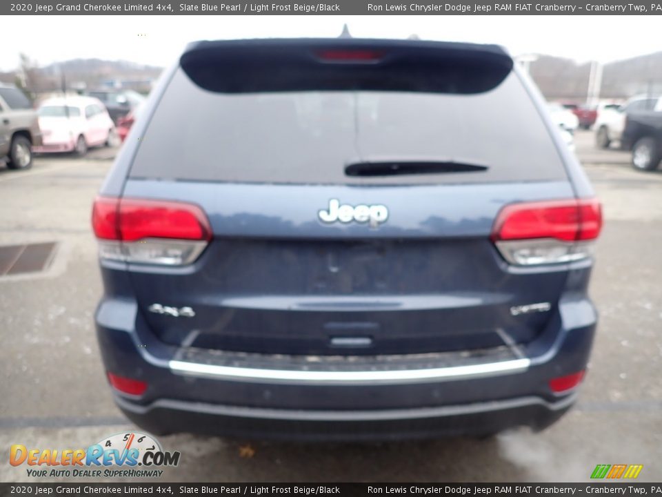 2020 Jeep Grand Cherokee Limited 4x4 Slate Blue Pearl / Light Frost Beige/Black Photo #4