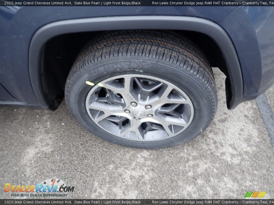 2020 Jeep Grand Cherokee Limited 4x4 Slate Blue Pearl / Light Frost Beige/Black Photo #8