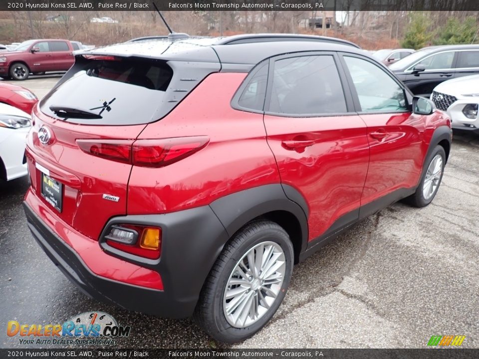2020 Hyundai Kona SEL AWD Pulse Red / Black Photo #2