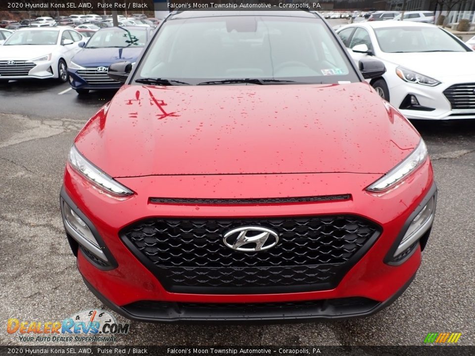 2020 Hyundai Kona SEL AWD Pulse Red / Black Photo #4