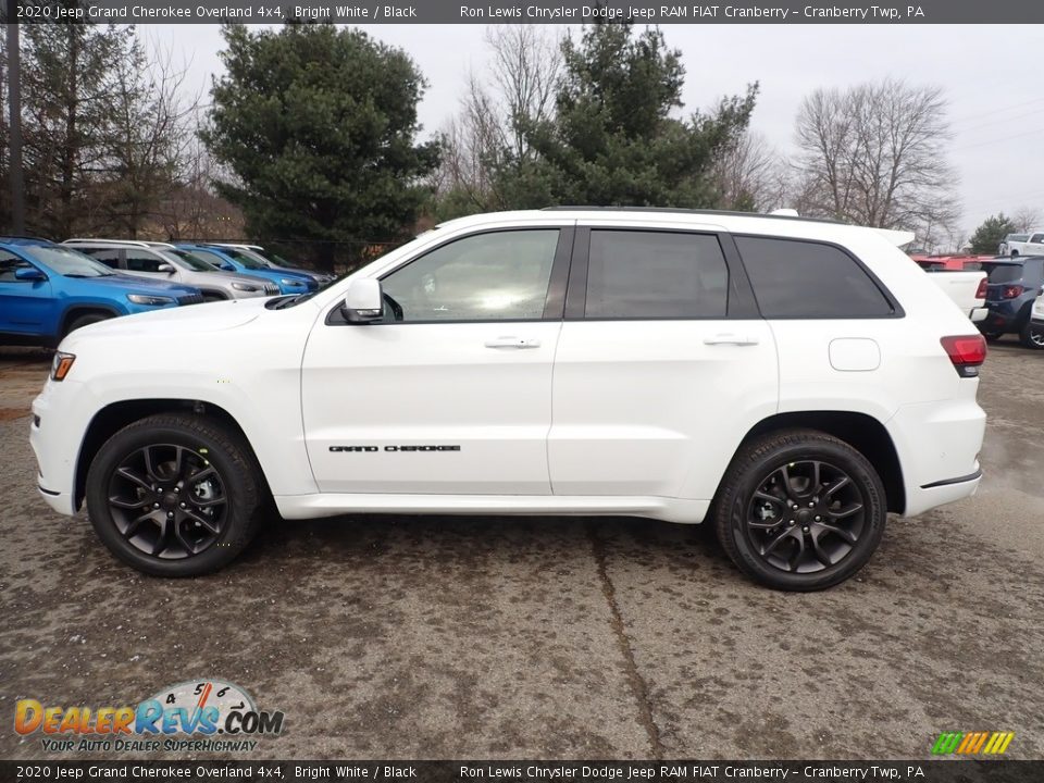 2020 Jeep Grand Cherokee Overland 4x4 Bright White / Black Photo #2