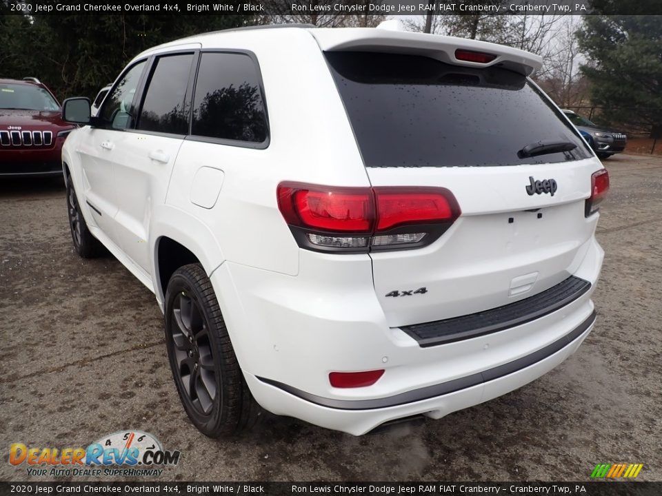 2020 Jeep Grand Cherokee Overland 4x4 Bright White / Black Photo #3