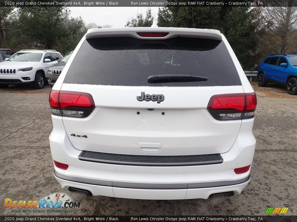 2020 Jeep Grand Cherokee Overland 4x4 Bright White / Black Photo #4