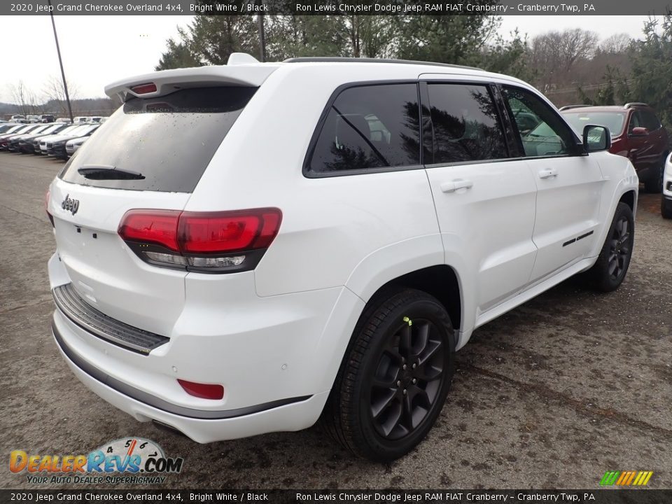 2020 Jeep Grand Cherokee Overland 4x4 Bright White / Black Photo #5