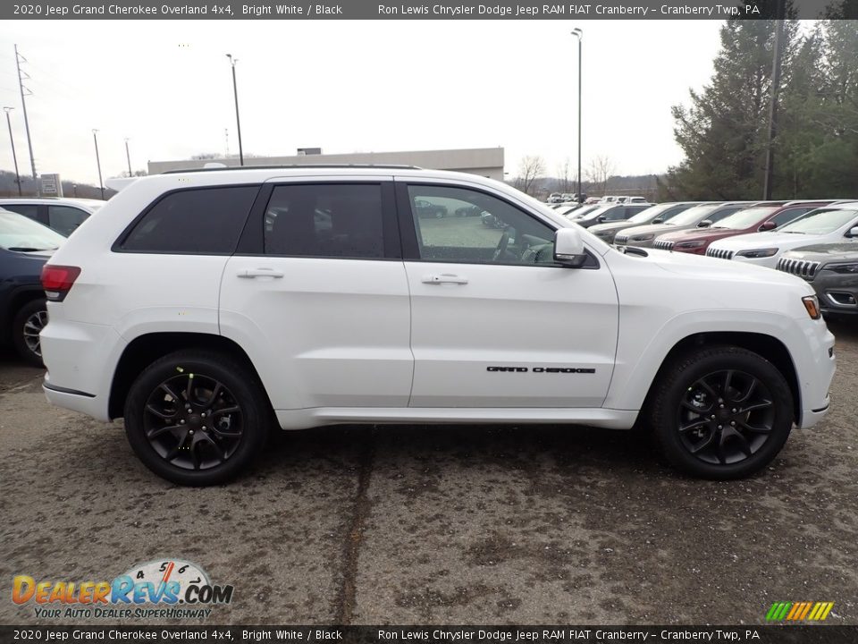 2020 Jeep Grand Cherokee Overland 4x4 Bright White / Black Photo #6