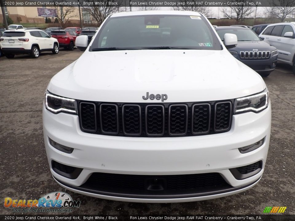 2020 Jeep Grand Cherokee Overland 4x4 Bright White / Black Photo #8